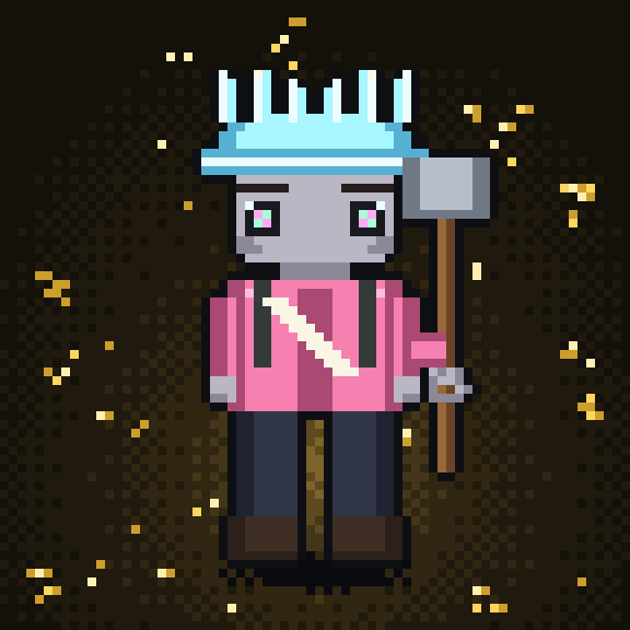 Miners Hood pixel miner
